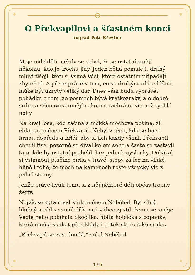 Strana 1 z pohádky