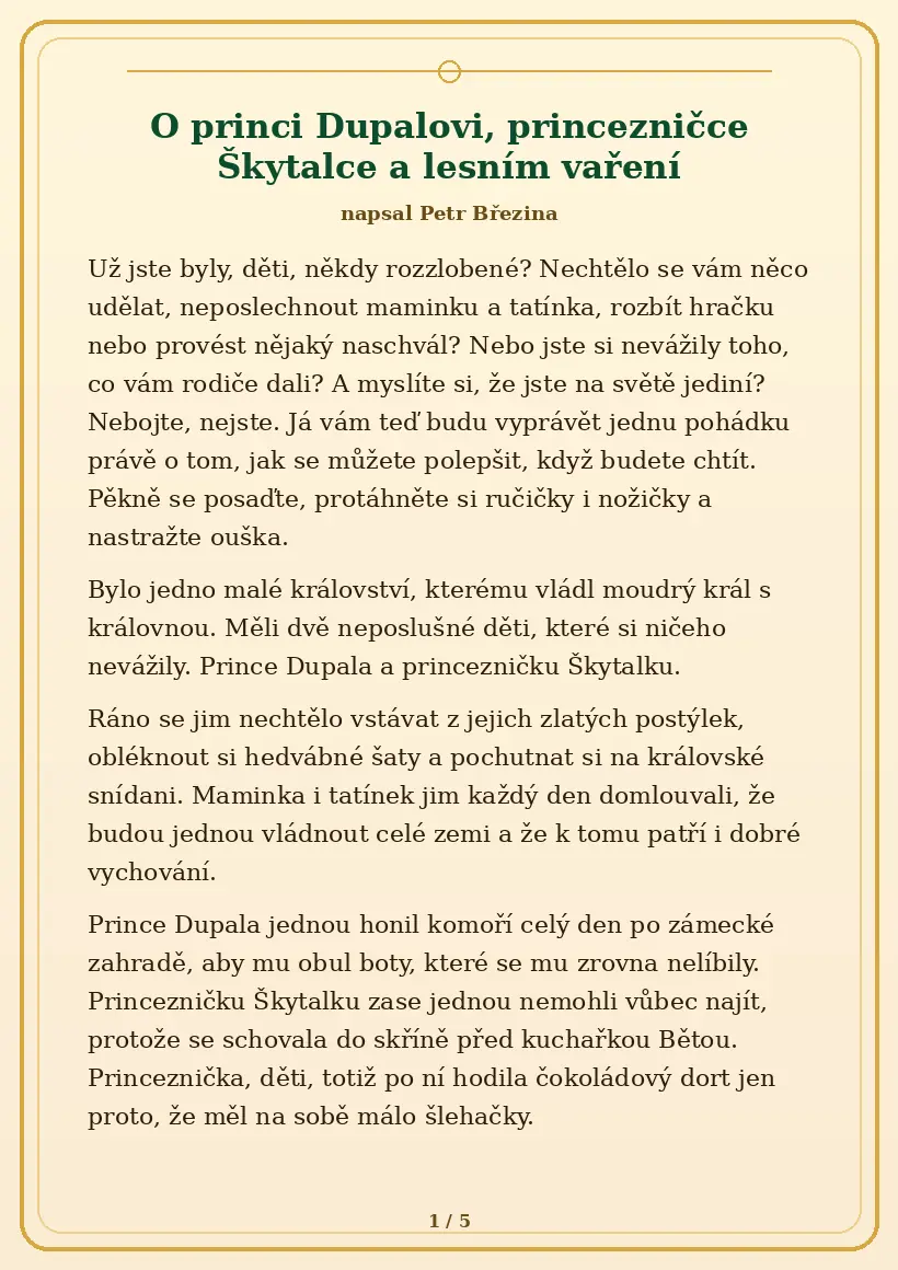 Strana 1 z pohádky