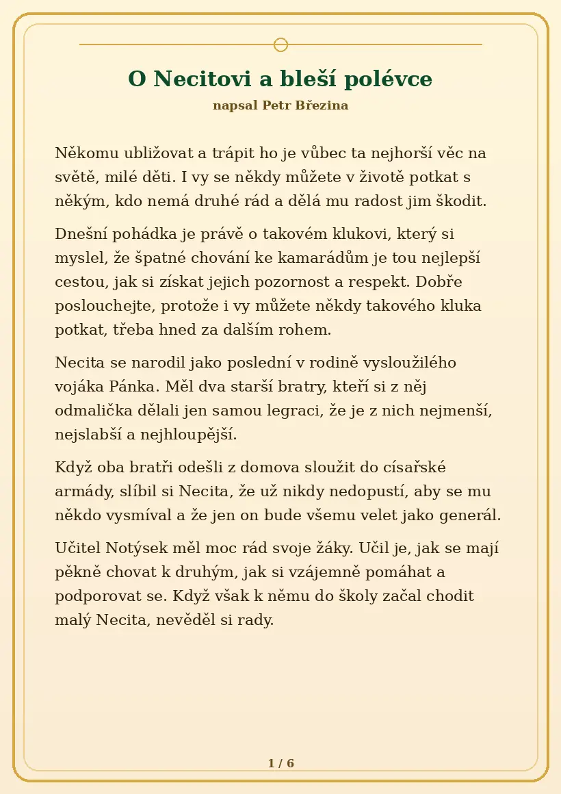 Strana 1 z pohádky