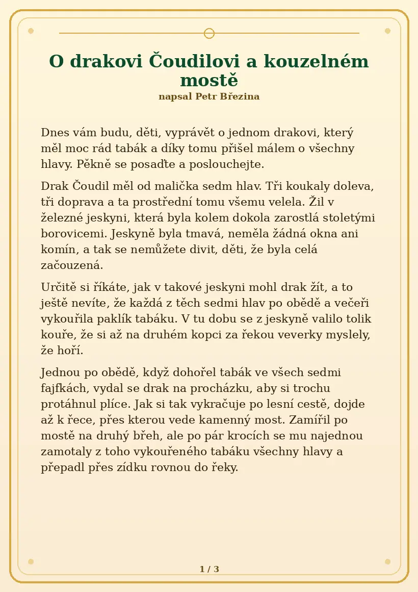 Strana 1 z pohádky