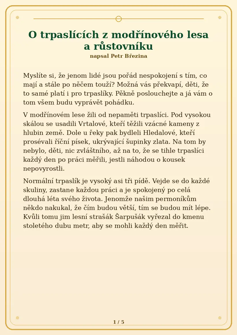 Strana 1 z pohádky