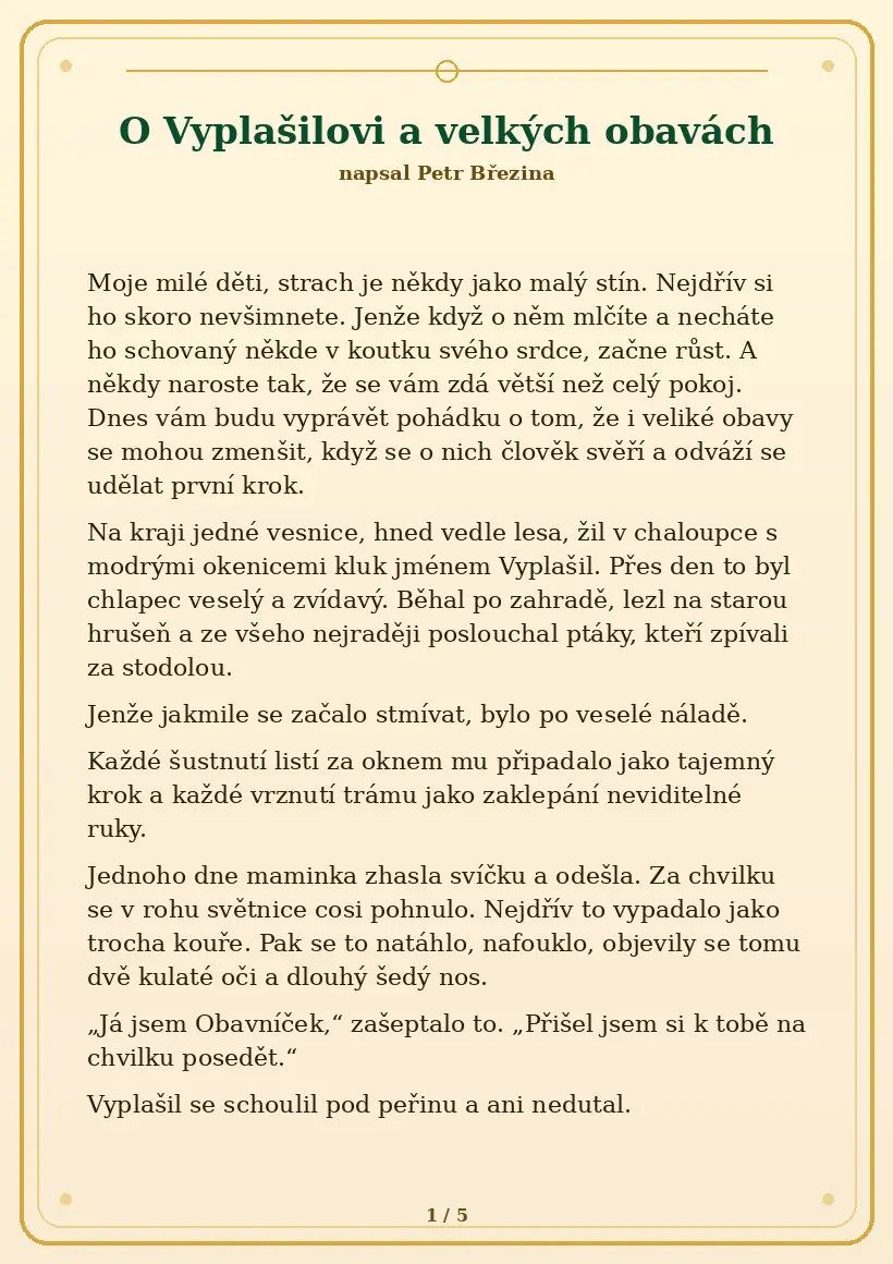 Strana 1 z pohádky