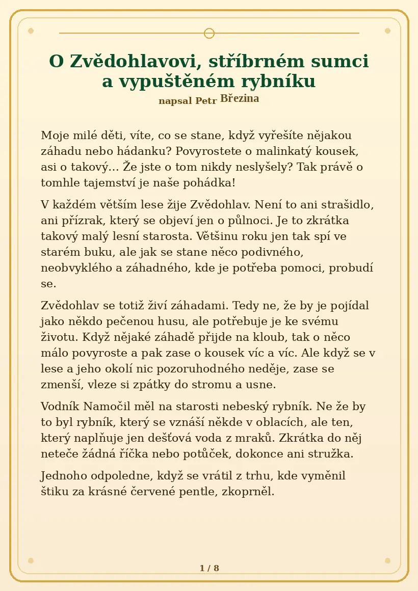 Strana 1 z tajné pohádky
